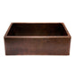 Premier Copper Hammered Copper Apron Front Single Basin Kitchen Sink