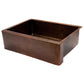 Premier Copper Hammered Copper Apron Front Single Basin Kitchen Sink
