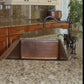 Premier Copper Hammered Copper Apron Front Single Basin Kitchen Sink