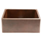 Premier Copper Hammered Copper Apron Front Single Basin Kitchen Sink