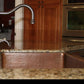 Premier Copper Hammered Copper Apron Front Single Basin Kitchen Sink