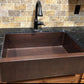 Premier Copper Hammered Copper Apron Front Single Basin Kitchen Sink