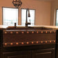 Premier Copper Hammered Copper Apron Front Single Basin Kitchen Sink w/ Barrel Strap Design