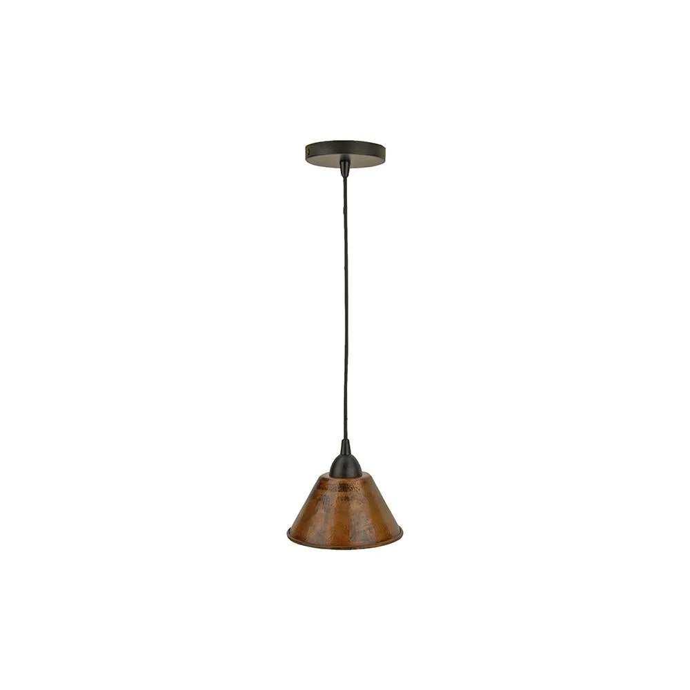 Premier Copper Hammered Copper Cone Pendant Lights