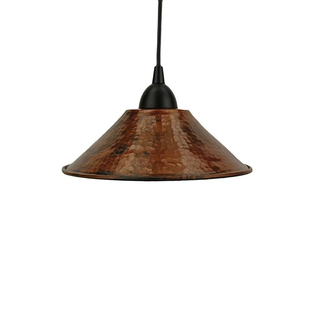 Premier Copper Hammered Copper Cone Pendant Lights