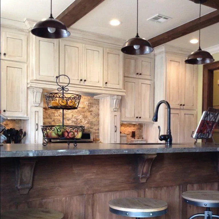 Premier Copper Hammered Copper Dome Pendant Light