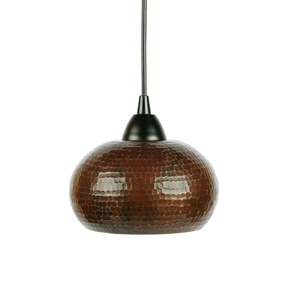 Premier Copper Hammered Copper Globe Pendant Light