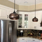 Premier Copper Hammered Copper Globe Pendant Light