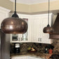 Premier Copper Hammered Copper Globe Pendant Light