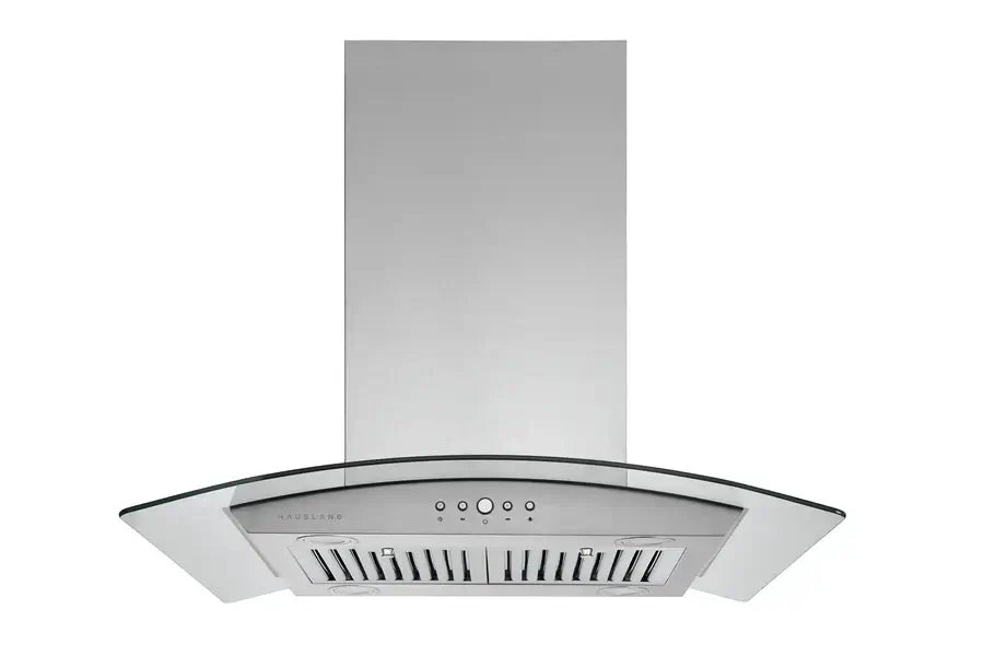 Hauslane Chef Convertible Stainless Steel Island Mount Range Hood (IS-200SS) front.