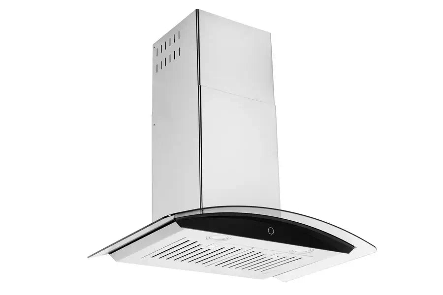 Hauslane Chef Convertible Stainless Steel Wall Mount Range Hood (WM-639SS) side, under.