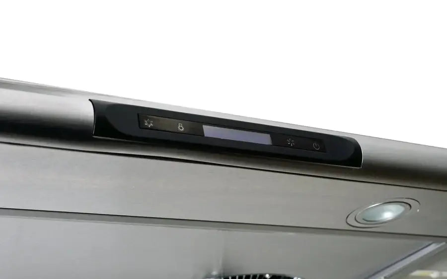 Hauslane Chef 30 in. Ducted Stainless Steel Under Cabinet Range Hood (UC-C400SS-30) display and controls.