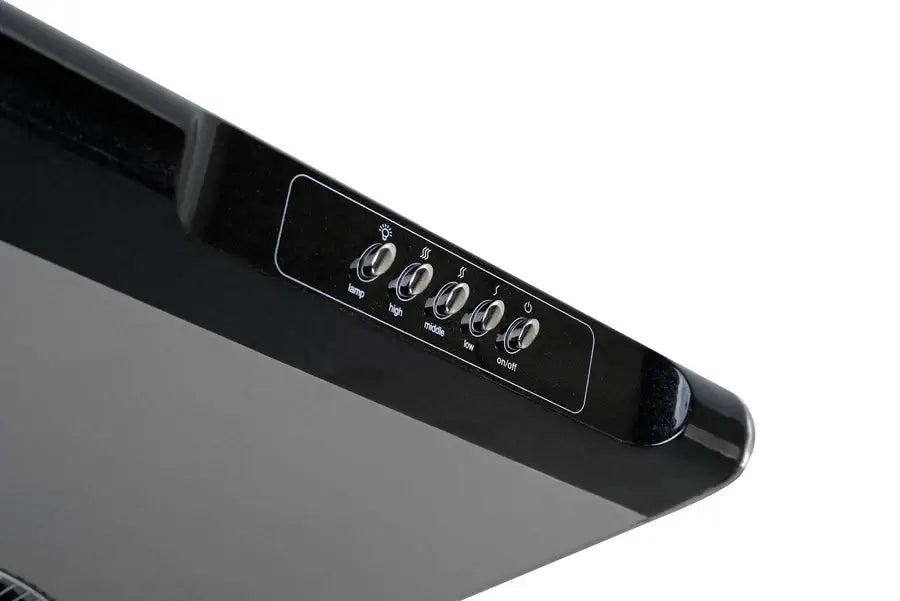 Hauslane Chef 30 in. Ducted Stainless Steel Under Cabinet Range Hood (UC-C190SS-30) controls.