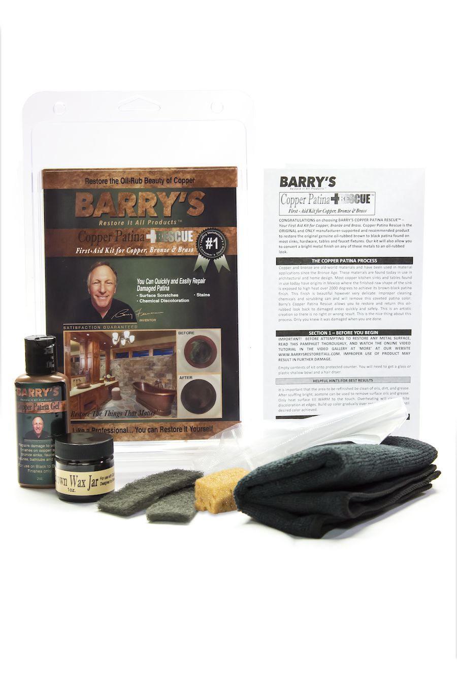 Barry's Restore It All Products Copper Patina Rescue Homeowner Kit