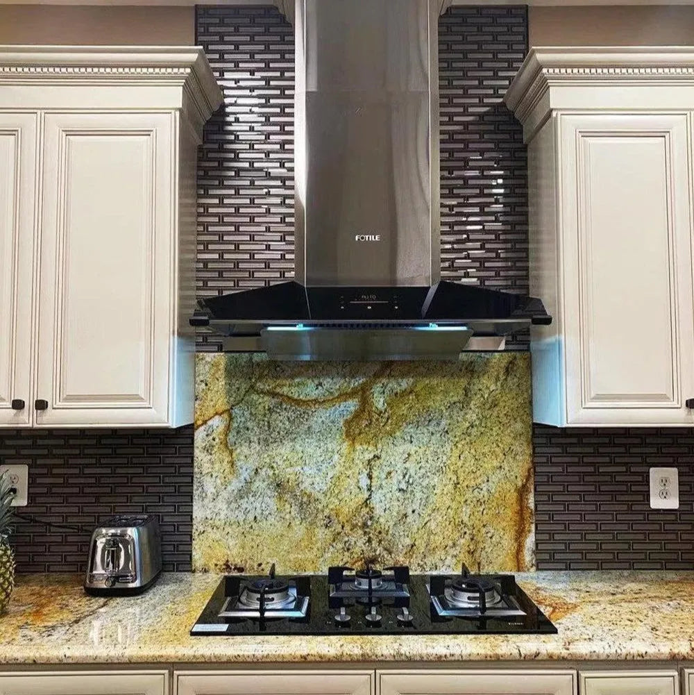 Fotile EPS Series 34 in. Cooktop with 3 Sealed Burners in Black Tempered Glass (GAG86309)