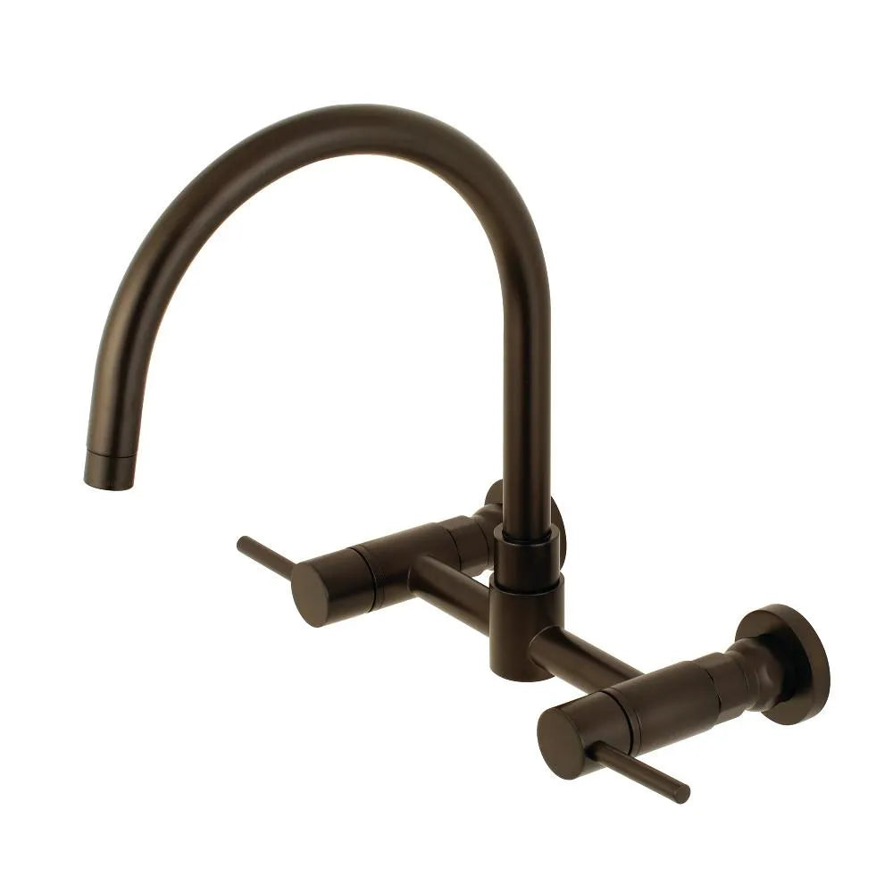 Kingston Brass Concord 8 in. Centerset Wall Mount Kitchen Faucet (KS8175) Oil Rubbed Bronze