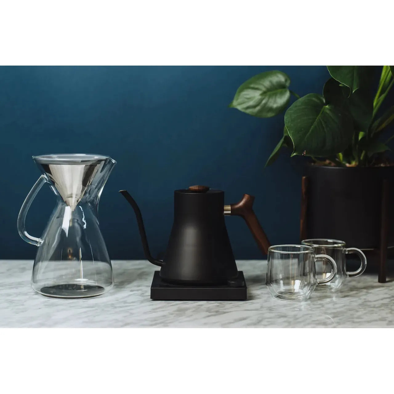 Ratio Glass Coffee Carafe & Kone Filter