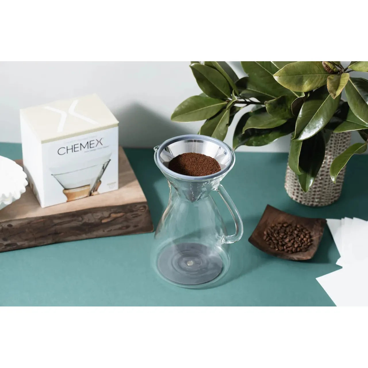 Ratio Glass Coffee Carafe & Kone Filter