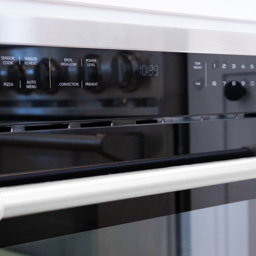 ZLINE 24 in. 1.6 cu ft. Built-in Convection Microwave Oven in Stainless Steel with Speed and Sensor Cooking, Open Box-Good Condition