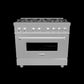 ZLINE 36 in. 4.6 cu. ft. Legacy Dual Fuel Range with 6 Burner Gas Cooktop and Electric Convection Oven in Stainless Steel (RA36) 3D model