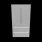 ZLINE 36 in. 22.5 cu. ft. Counter-Depth French Door Refrigerator with Ice Maker in Fingerprint-Resistant Stainless Steel (RFM-36) 3D model.