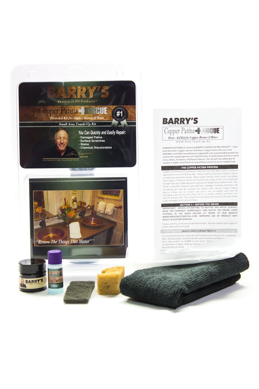 Barry's Restore It All Products Copper Patina Rescue Small Area Touch Up Kit