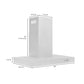 ZLINE 30 in. Convertible Vent Wall Mount Range Hood in Stainless Steel, Handle Open Box-Good Condition
