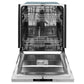 ZLINE 24 in. Stainless Steel Top Control Built-In Dishwasher with Stainless Steel Tub and Traditional Style Handle, 52dBa (DW-304-H-24)