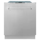 ZLINE 24 in. Stainless Steel Top Control Built-In Dishwasher with Stainless Steel Tub and Traditional Style Handle, 52dBa (DW-304-H-24)