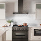 ZLINE 30 in. Convertible Vent Wall Mount Range Hood in Black Stainless Steel, Handle Open Box-Good Condition