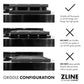 ZLINE 30 in. Porcelain Gas Stovetop with 4 Gas Brass Burners and Griddle (RT-BR-GR-30) 