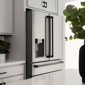 ZLINE Autograph Edition 48 in. Kitchen Package with Stainless Steel Dual Fuel Range, Range Hood, Dishwasher and Refrigeration with Matte Black Accents (4AKPR-RARHDWM48-MB)