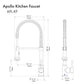 ZLINE Autograph Edition Apollo Pull-Down Spring Single-Handle Kitchen Faucet in Matte Black and Brushed Nickel (APL-KF-ZMBBN)