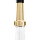 ZLINE Autograph Edition Apollo Pull Down Spring Single Handle Kitchen Faucet in Matte Black and Champagne Bronze (APL-KF-ZMBCB)