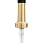 ZLINE Autograph Edition Apollo Pull Down Spring Single Handle Kitchen Faucet in Matte Black and Champagne Bronze (APL-KF-ZMBCB)