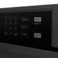 ZLINE Autograph Edition 30 in. Professional True Convection Single Wall Oven with Air Fry and Self Clean in Black Stainless Steel with Champagne Bronze Helix Handle (WASBZ-30-KCB) control panel with digital keypad and buttons.