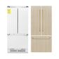 ZLINE Autograph Edition 36 in. 19.6 cu. ft. Panel Ready French Door Built-In Bottom Freezer Refrigerator with Water Dispenser and Ice Maker with Champagne Bronze Accents (RBIVZ-36-CB)