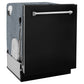  ZLINE 24 in. Monument Dishwasher with Black Matte Panel (DWMT-BLM-24) Side View