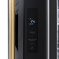 ZLINE Autograph Edition 36 in. 28.9 cu. ft. Standard-Depth French Door External Water Dispenser Refrigerator with Dual Ice Maker in Fingerprint-Resistant Black Stainless Steel and Champagne Bronze Traditional Handles (RSMZ-W-36-BS-CB)