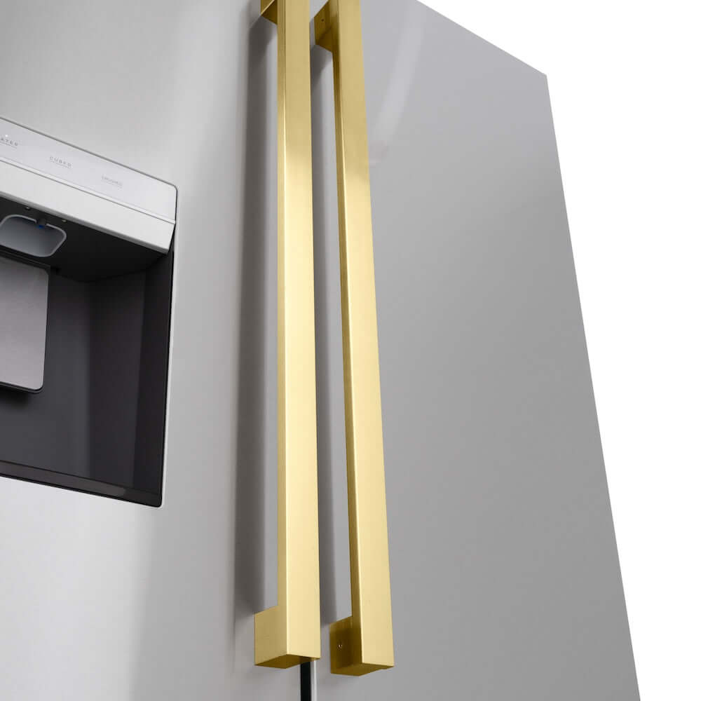 ZLINE Autograph Edition Square Handles for Freestanding Refrigerators (RFMHZ-F-36)
