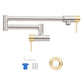ZLINE Autograph Edition Gemini Pot Filler in Brushed Nickel and Champagne Bronze (GEM-FPF-ZBNCB) components.
