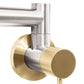 ZLINE Autograph Edition Gemini Pot Filler in Brushed Nickel and Champagne Bronze (GEM-FPF-ZBNCB) mount and handle.