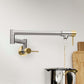 ZLINE Autograph Edition Gemini Pot Filler in Brushed Nickel and Champagne Bronze (GEM-FPF-ZBNCB) lifestyle, on.