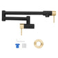 ZLINE Autograph Edition Gemini Pot Filler in Matte Black and Champagne Bronze (GEM-FPF-ZMBCB) components.