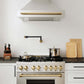 ZLINE Autograph Edition Gemini Pot Filler in Matte Black and Champagne Bronze (GEM-FPF-ZMBCB) lifestyle, front.