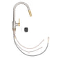ZLINE Autograph Edition Gemini Pull Down Single Handle Kitchen Faucet in Brushed Nickel and Champagne Bronze (GEM-KF-ZBNCB)