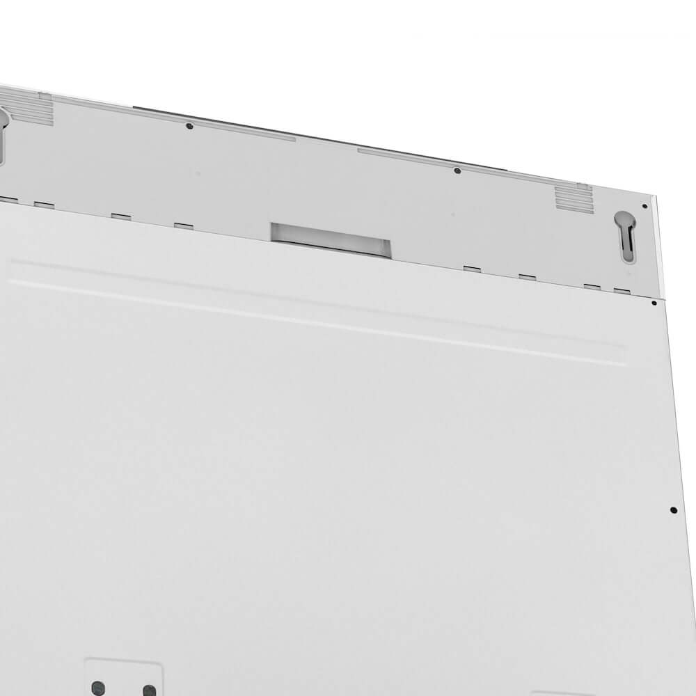 ZLINE Autograph Edition 24 in. Monument Tall Tub Panel Ready Dishwasher close up handle location.