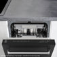 ZLINE Autograph Edition 18 in. Tallac Series 3rd Rack Top Control Dishwasher in Custom Panel Ready with Champagne Bronze Handle, 51dBa (DWVZ-18-CB) built-in to cabinets in a luxury kitchen.