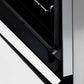 ZLINE Autograph Edition 30 in. 4.0 cu. ft. Legacy Dual Fuel Range with 4 Burner Gas Cooktop and Electric Convection Oven in Satin Stainless Steel with White Matte Door and Polished Gold Accents (RASZ-WM-30-G) detail StayPut oven door hinges.