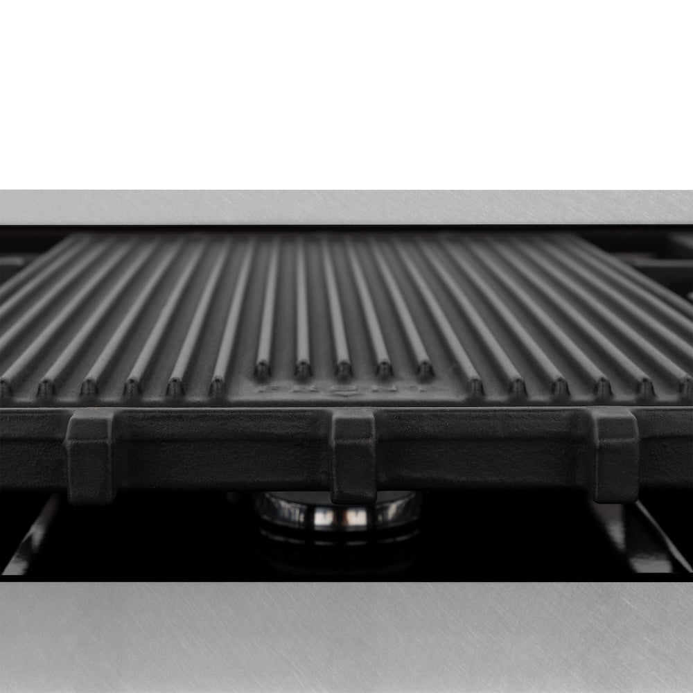 ZLINE Autograph Edition 48 in. 6.0 cu. ft. Legacy Dual Fuel Range with 7 Burner Gas Cooktop and 2 Electric Ovens in Satin Stainless Steel with Black Matte Doors and Champagne Bronze Accents (RASZ-BLM-48-CB)